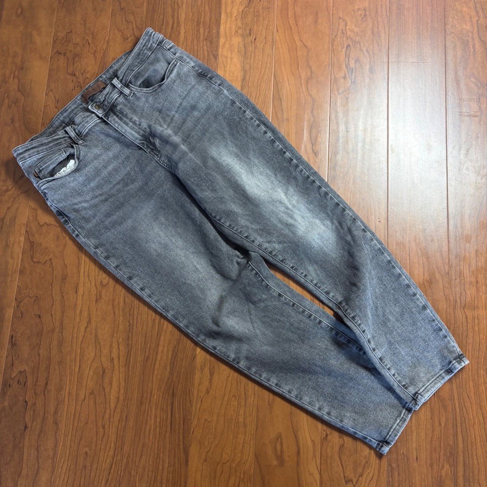 Judy Blue Gray Acid Wash High Rise Straight Leg Jeans JB88744 Size 15/32